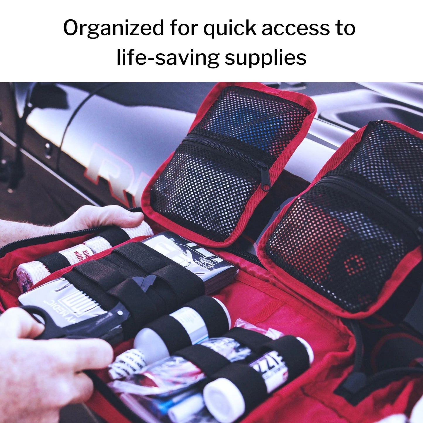 My Medic MyFAK First Aid Kit, Large Trauma Kit with Medical Supplies, Red