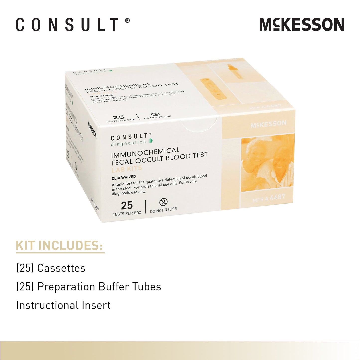 Consult™ Fecal Occult Blood (iFOB or FIT) Colorectal Cancer Screening Test Kit