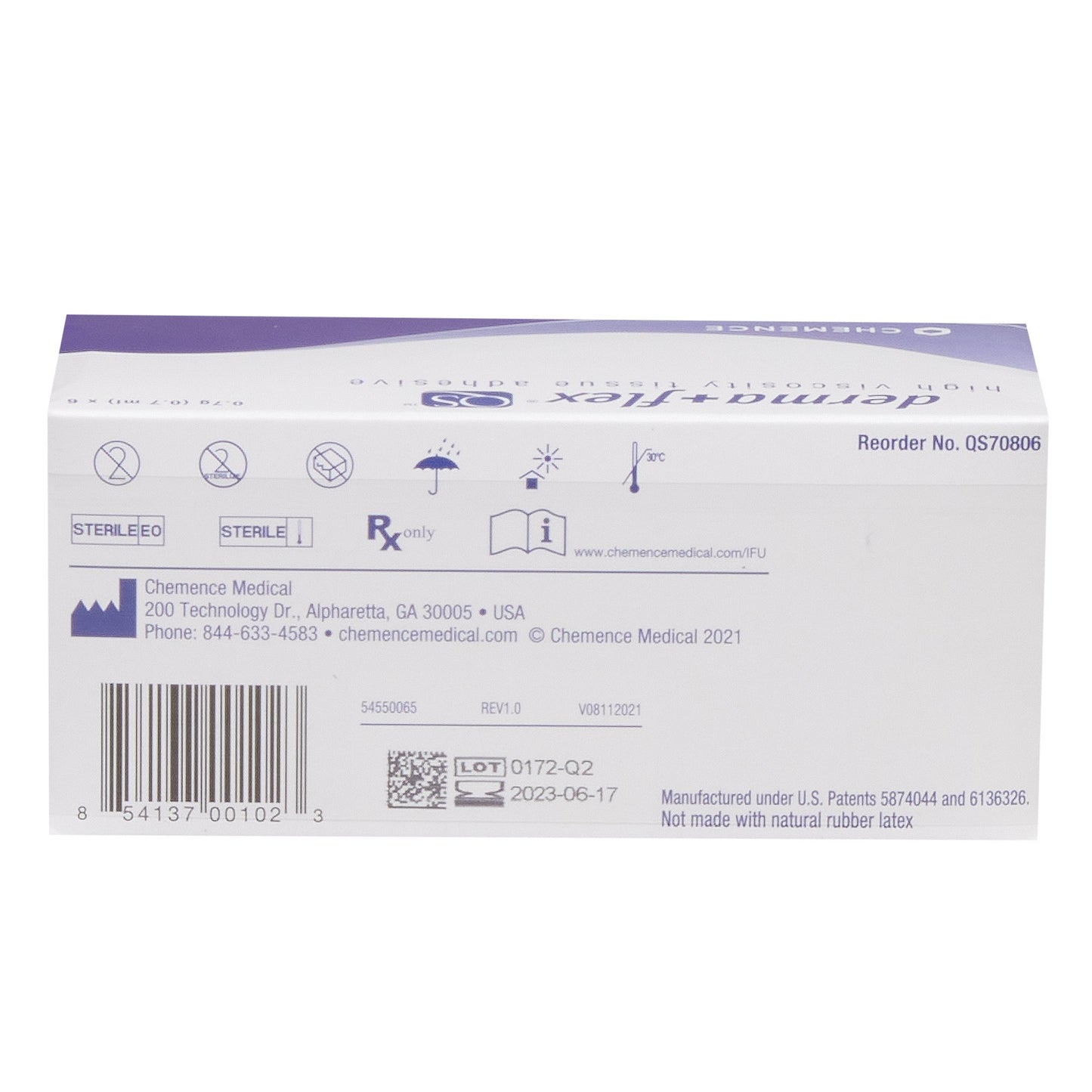 derma+flex QS Topical Skin Adhesive by Chemence Medical product image - view 2