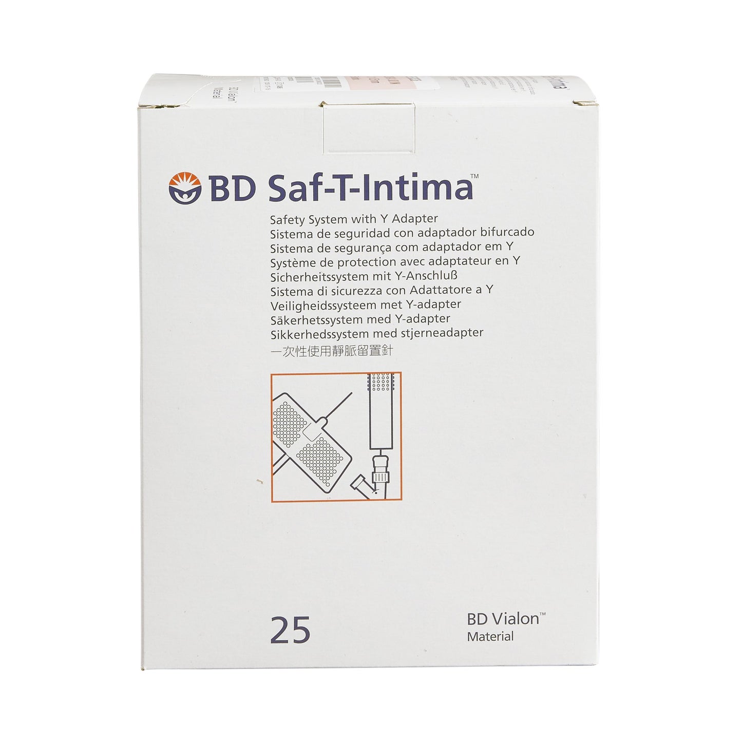 Saf-T-Intima™ Closed IV Catheter System, Y Port, 22 Guage