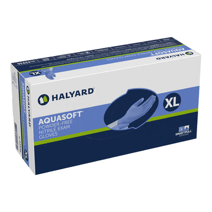 Halyard Aquasoft® Nitrile Exam Glove, Extra Large, Blue