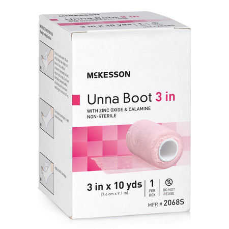 McKesson 2068S Zinc Oxide / Calamine Unna Boot, 3 Inch x 10 Yard