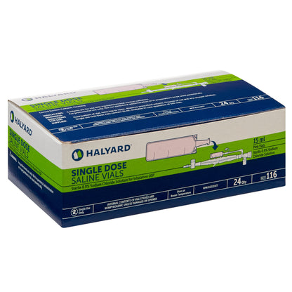 Halyard Sodium Chloride Respiratory Therapy Solution, 15 mL unit doses