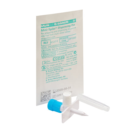 B. Braun 412012 Mini-Spike IV Additive Dispensing Pin, Needle-free, Luer Lock