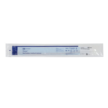 Dover™ Urethral Catheter, 16 Fr., Coude, Orange