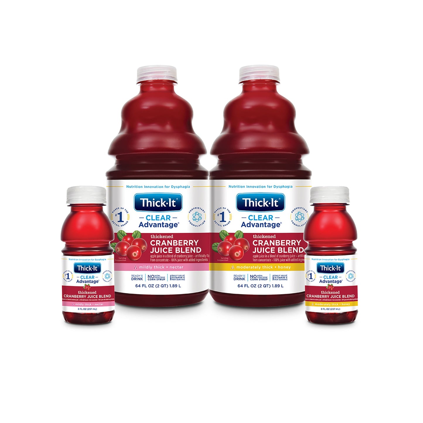 Thick-It® Clear Advantage® Honey Consistency Cranberry Thickened Beverage