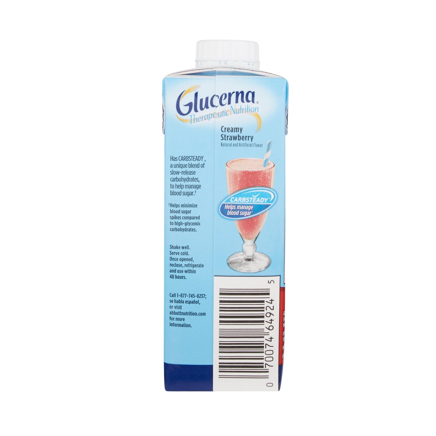 Glucerna® Strawberry Therapeutic Nutrition Shake, 8-ounce carton