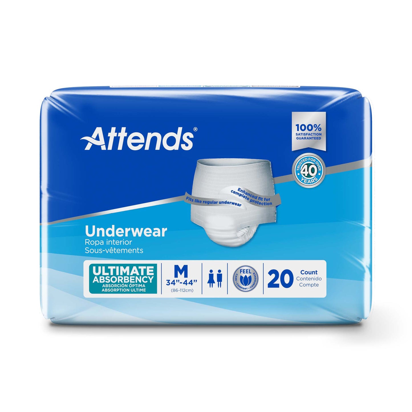 Attends® Advanced Underwear, Medium