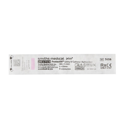 Protectiv® Peripheral IV Catheter, 1.25 in., 20 Gauge