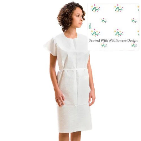 Graham Medical Products 70239N Exam Cape, Medium/Large, Wildflower Print