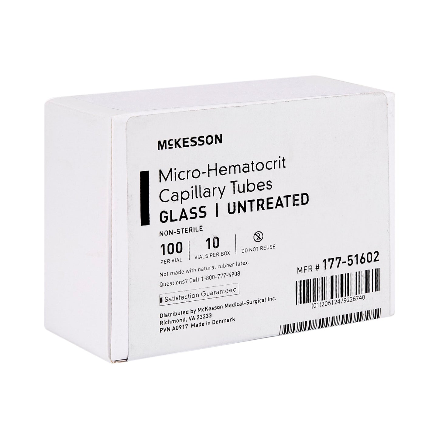 McKesson Capillary Blood Collection Tube, 75 µL, 1.1 x 75 mm