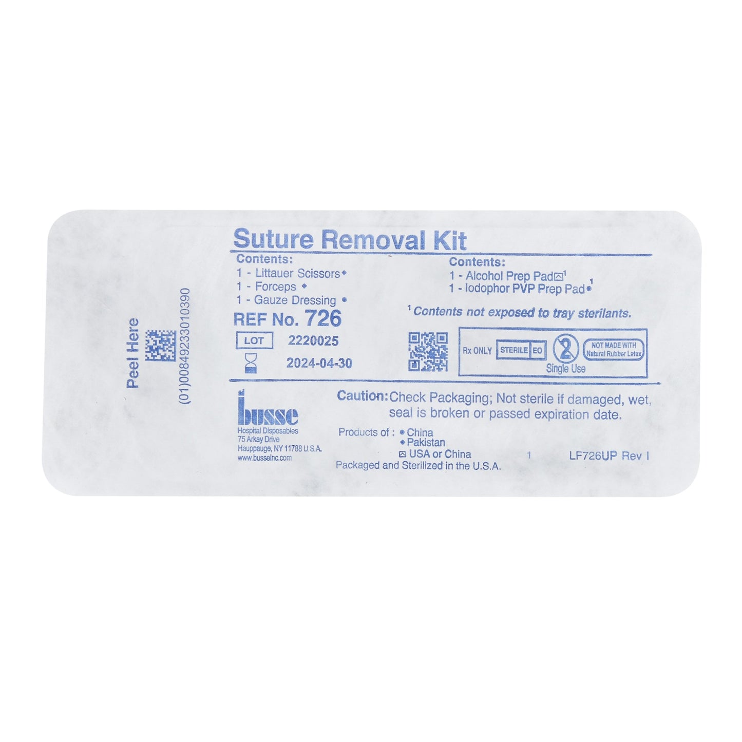 Busse Hospital Disposables Suture Removal Kit