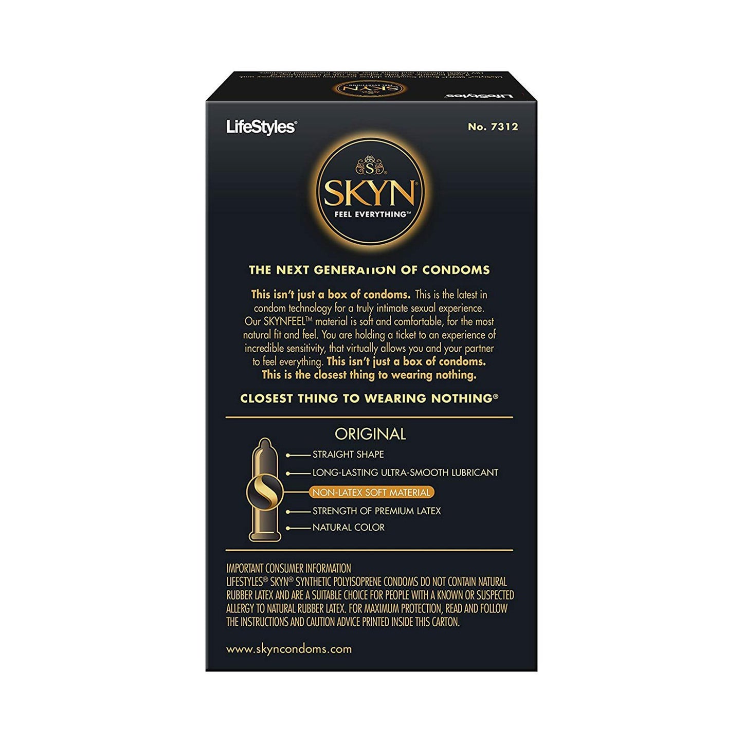 Lifestyles® Skyn® Lubricated Polyisoprene Condom