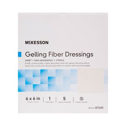 McKesson Gelling Fiber Wound Dressing, 6 x 6 Inch