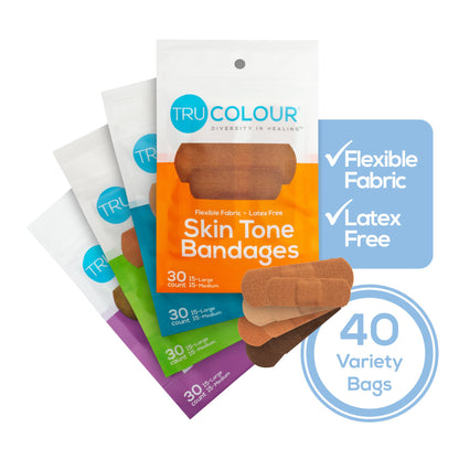 TruColour® Beige / Olive / Brown / Dark Brown Adhesive Strip, 1 x 3 Inch