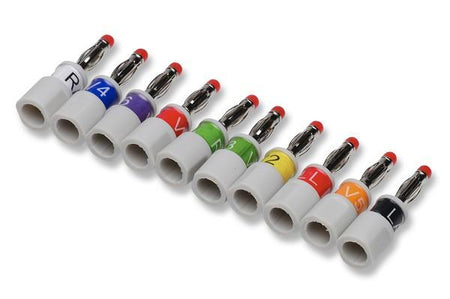 Cables and Sensors 900178-001 Vyaire Electrode Connector Set, Banana, AHA, CAM 14/AM4/AM5, 10/Pack