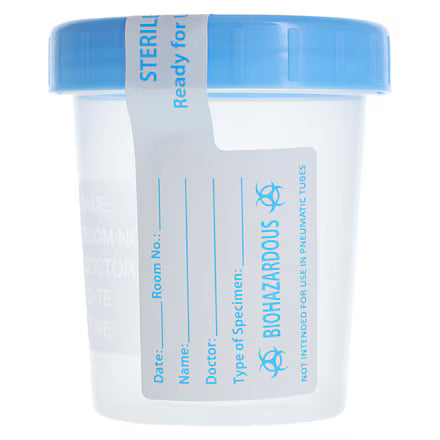 Henry Schein Specimen Container, 4oz, Sterile, Clear, Bulk, 100/Case, HS 9007433 by Henry Schein product image