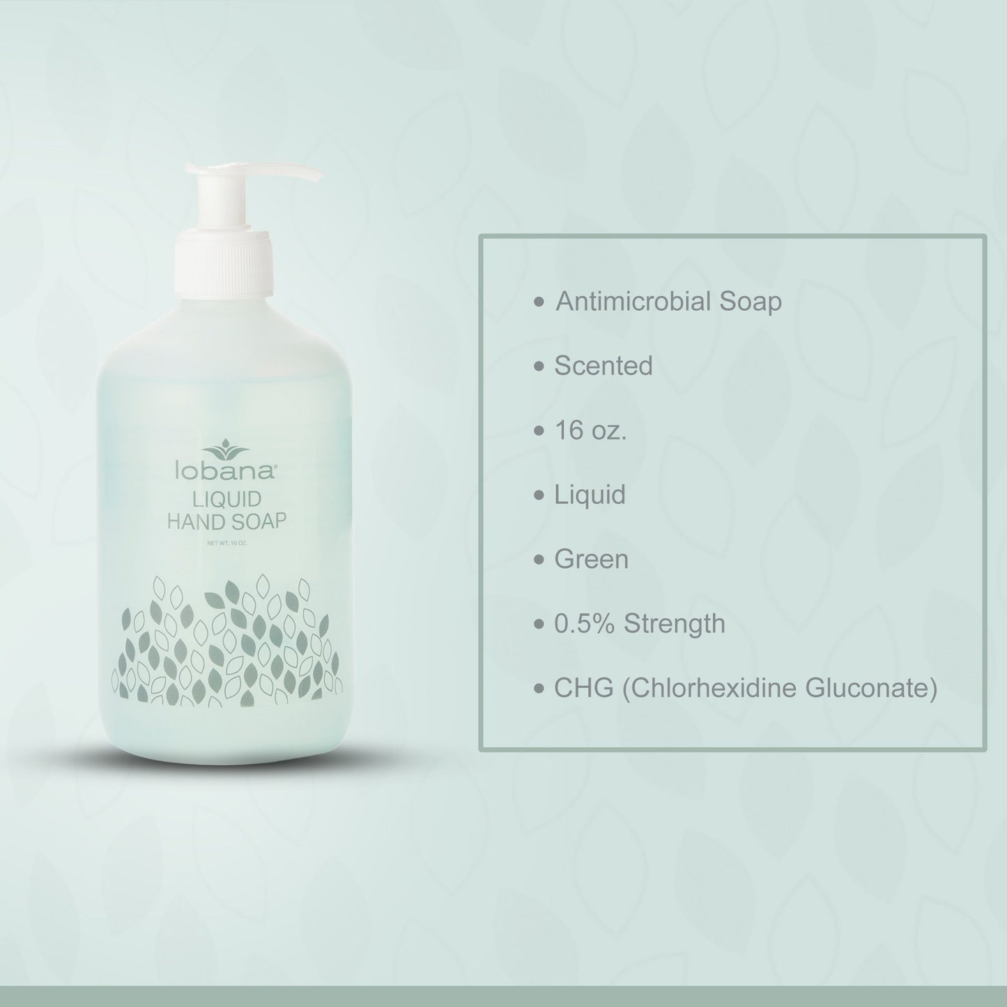Lobana® Liquid Hand Soap, 16-ounce pump bottle
