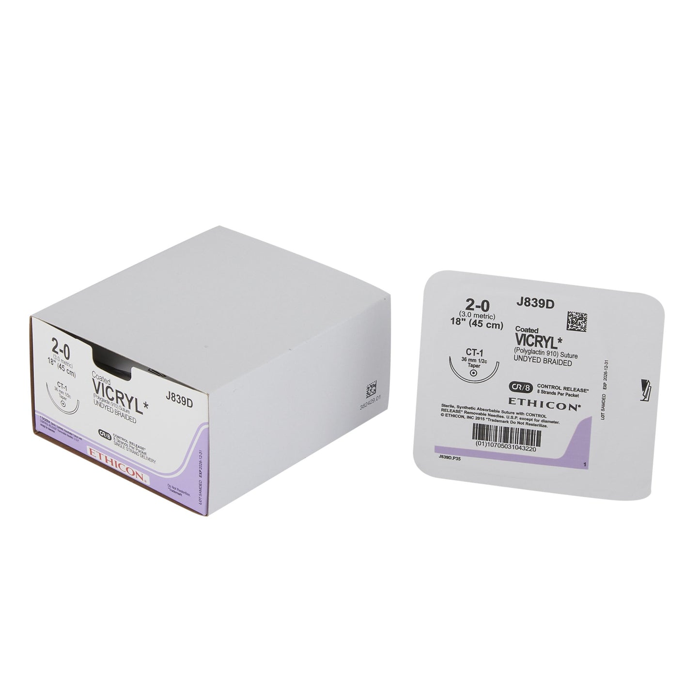 Coated Vicryl™ Suture with Needle