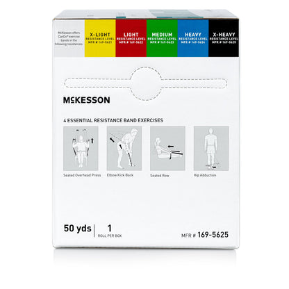 McKesson CanDo® Exercise Extra-Heavy Resistance Band, Black, 5 Inch x 50 Yard
