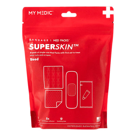 MyMedic MM-SPL-MD-PK-AC-SSB-1X3-10PK Med Packs SuperSkin First Aid Kit