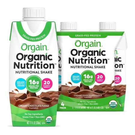 Orgain Inc 1039287 Organic Nutrition Chocolate Nutritional Shake, 11-ounce carton