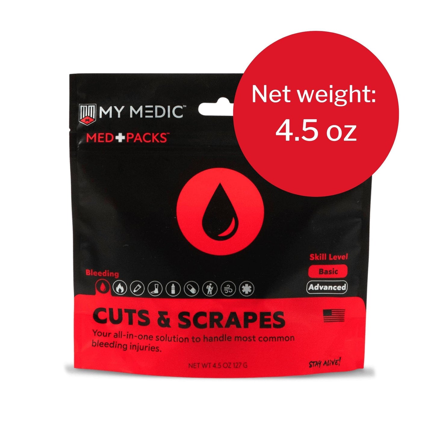 Med Packs™ First Aid Kit for Cuts, Scrapes – Injury Supplies in Portable Pouch