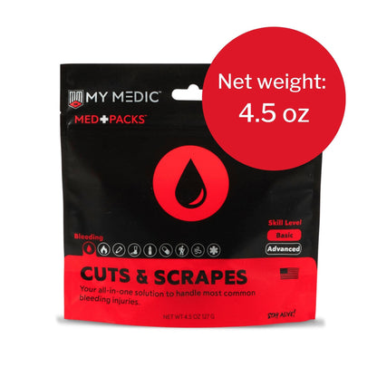 Med Packs™ First Aid Kit for Cuts, Scrapes – Injury Supplies in Portable Pouch