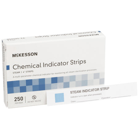 McKesson 73-SIS250 Sterilization Chemical Indicator Strip Steam Cycle Dependent Type 4