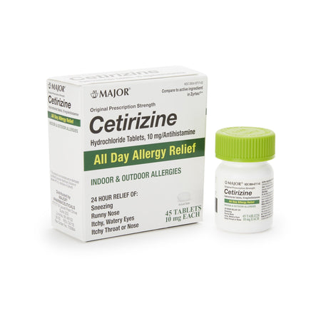 Major Pharmaceuticals 904671743 Cetirizine Antihistamine