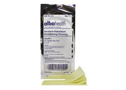 Dukal 213 Xeroform Petrolatum Impregnated Dressing, 5 x 9 Inch