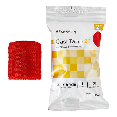 McKesson 115-2R Red Cast Tape, 2 Inch x 4 Yard