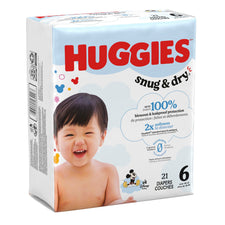 Unisex Baby Diaper Huggies® Snug & Dry Size 6 Disposable Heavy Absorbency