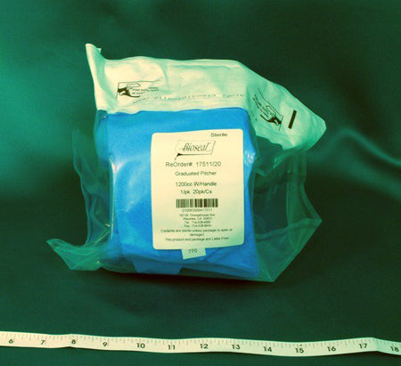 Bioseal 17511/20 Translucent Graduated Pitcher, 1,200 mL