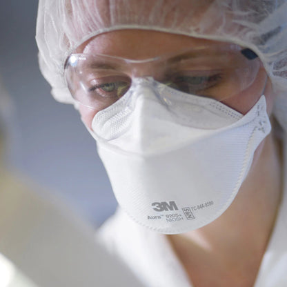 Particulate Respirator Mask 3M™ Aura™ Industrial N95 Not Rated Elastic Strap One Size Fits Most