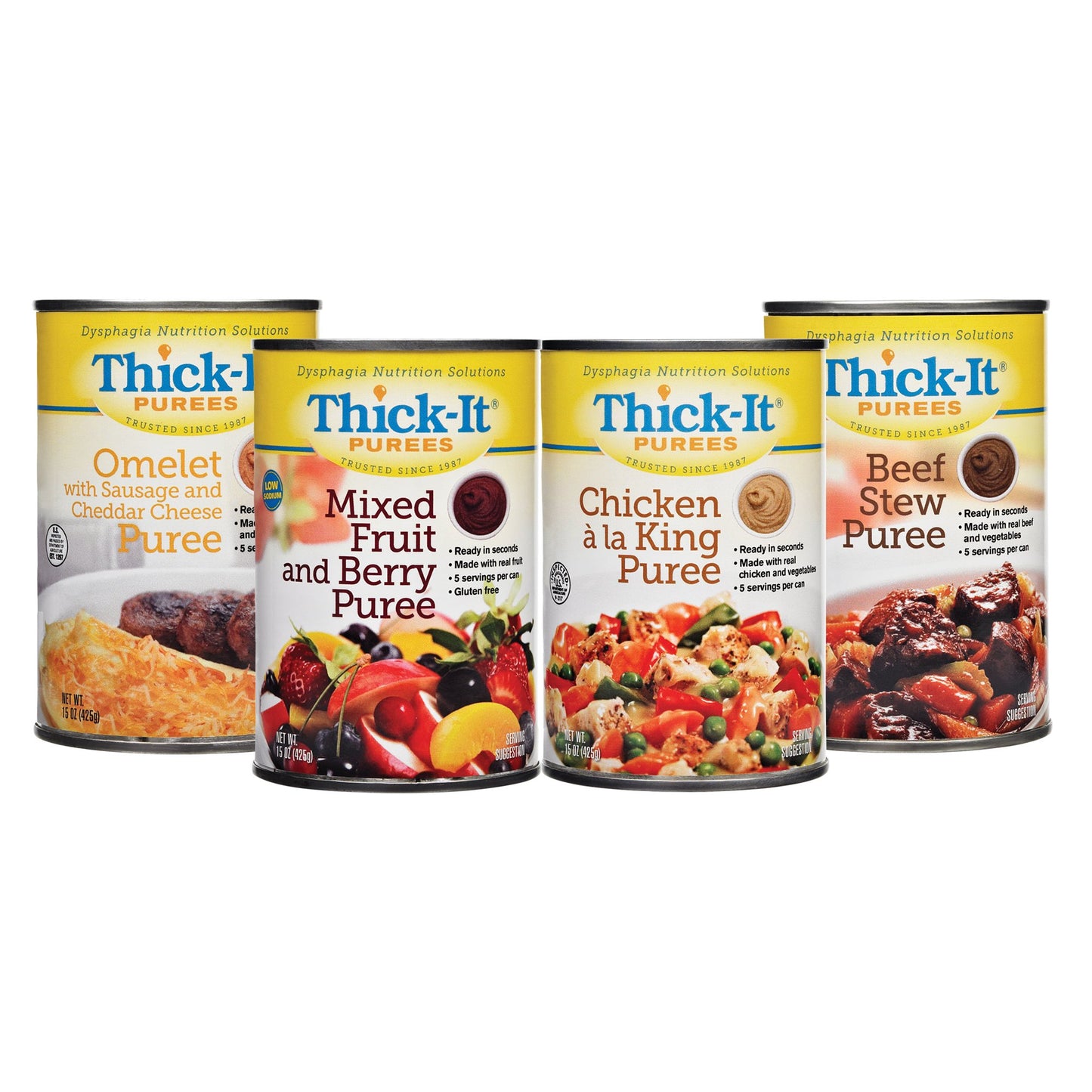Thick-It® Purees Omelet with Sausage and Cheddar Cheese Thickened Food