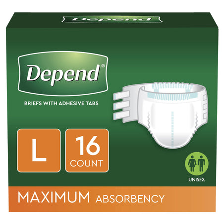 Kimberly-Clark 35458 Depend Fresh Protection Maximum Absorbency Underwear, Large