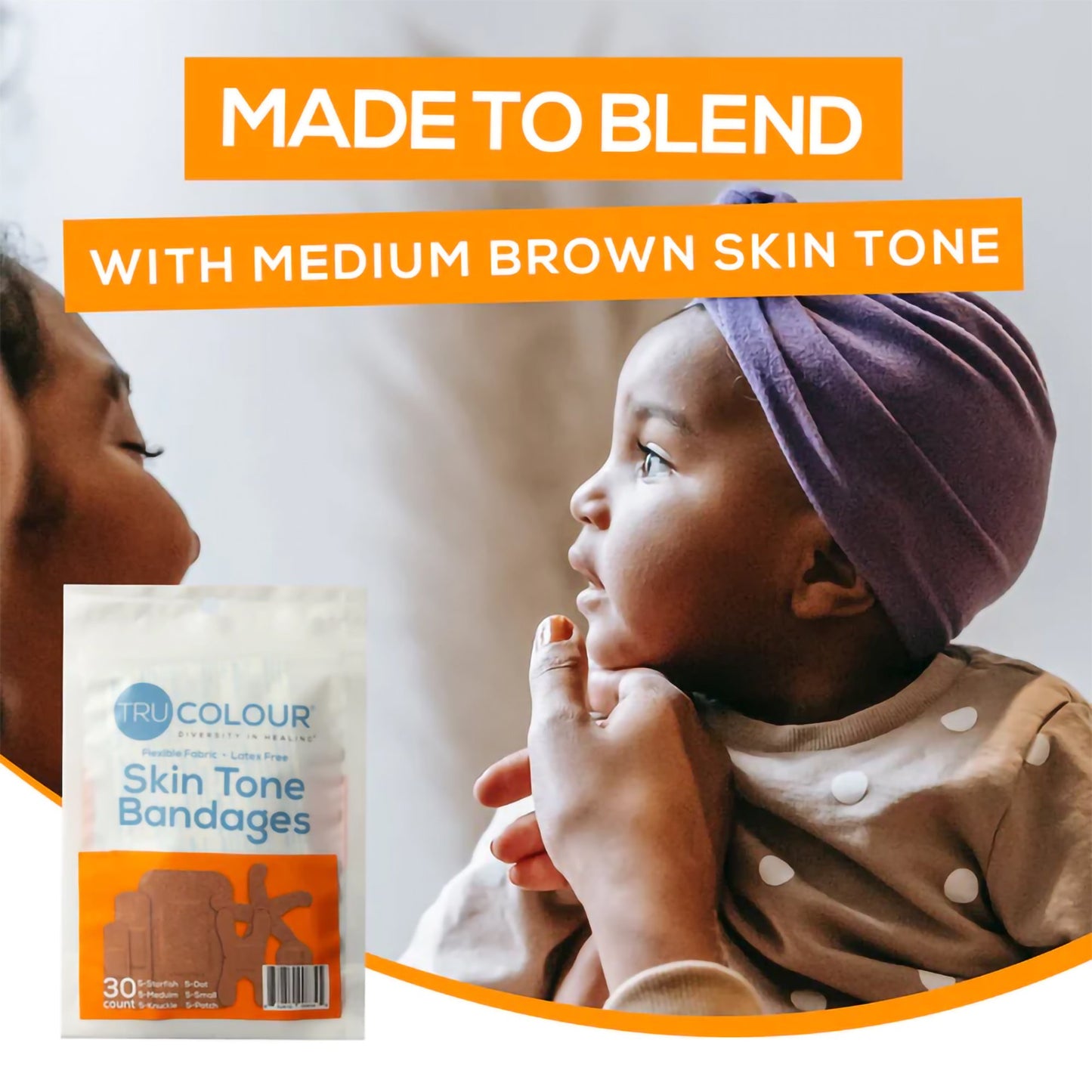 TruColour® Brown Adhesive Strips, Assorted Shapes and Sizes