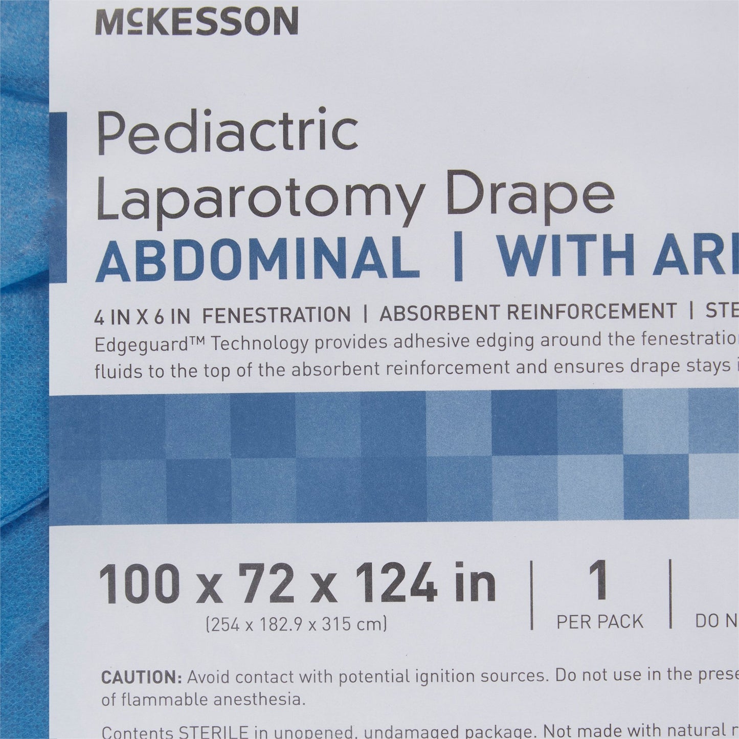 McKesson Sterile Pediatric Laparotomy Drape, 100 x 72 x 124 Inch