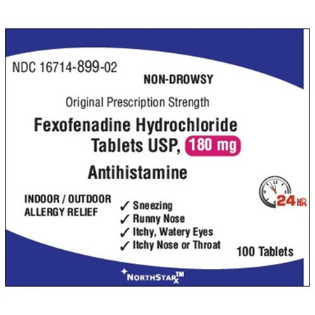 NorthStar Rx 16714089902 Fexofenadine Allergy Relief