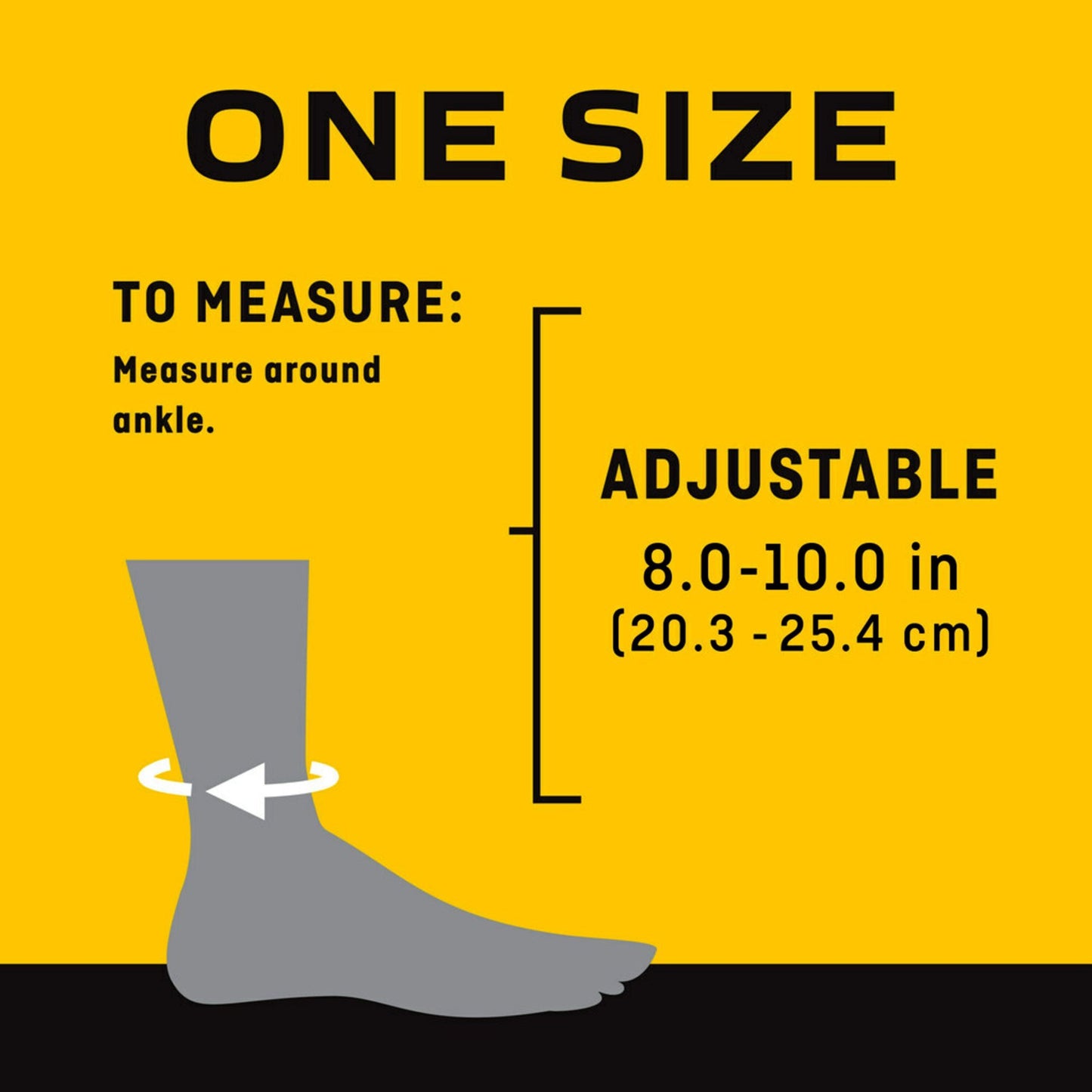 3M™ Futuro™ Ankle Performance Stabilizer, Adjustable, Adult, Black