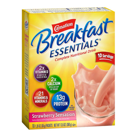 Nestle Healthcare Nutrition 50000486502 Carnation Breakfast Essentials Strawberry Nutritional Drink