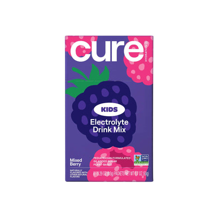Cure Hydration KM6003 Kids Electrolyte Drink Mix, Mixed Berry, 7.5-gram Packet