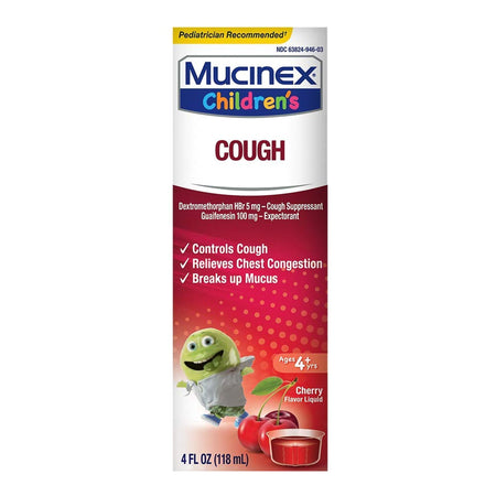 RB Health US LLC 63824094603 Mucinex Max Children's Cold and Cough Relief, 4-ounce Bottle