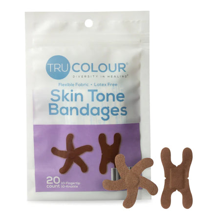 Tru-Colour TCB-PKF TruColour Dark Brown Adhesive Strip, Knuckle / Fingertip
