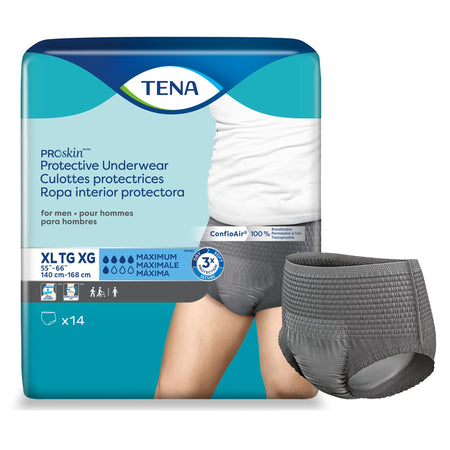 Essity 73540 Tena ProSkin Maximum Absorbent Underwear for Men, Extra Large