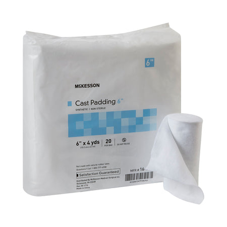McKesson 16-CP6 White Polyester Cast Padding, 6 Inch x 4 Yard