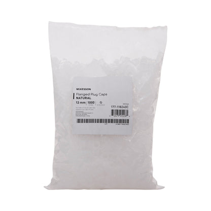 McKesson Tube Closure Flanged Plug Cap Colorless Polyethylene 1000 per Bag