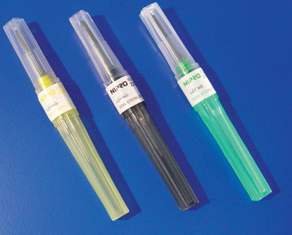 ICU Medical 80221 Jelco Blood Collection Needle, 22 Gauge, 1 Inch Length