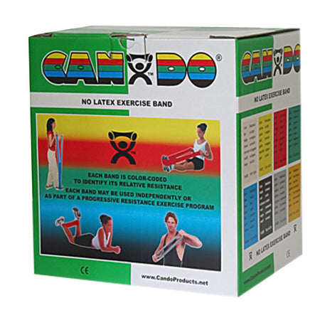 CanDo® Exercise Resistance Band, Green, 5 Inch x 25 Yard, Medium Resistance